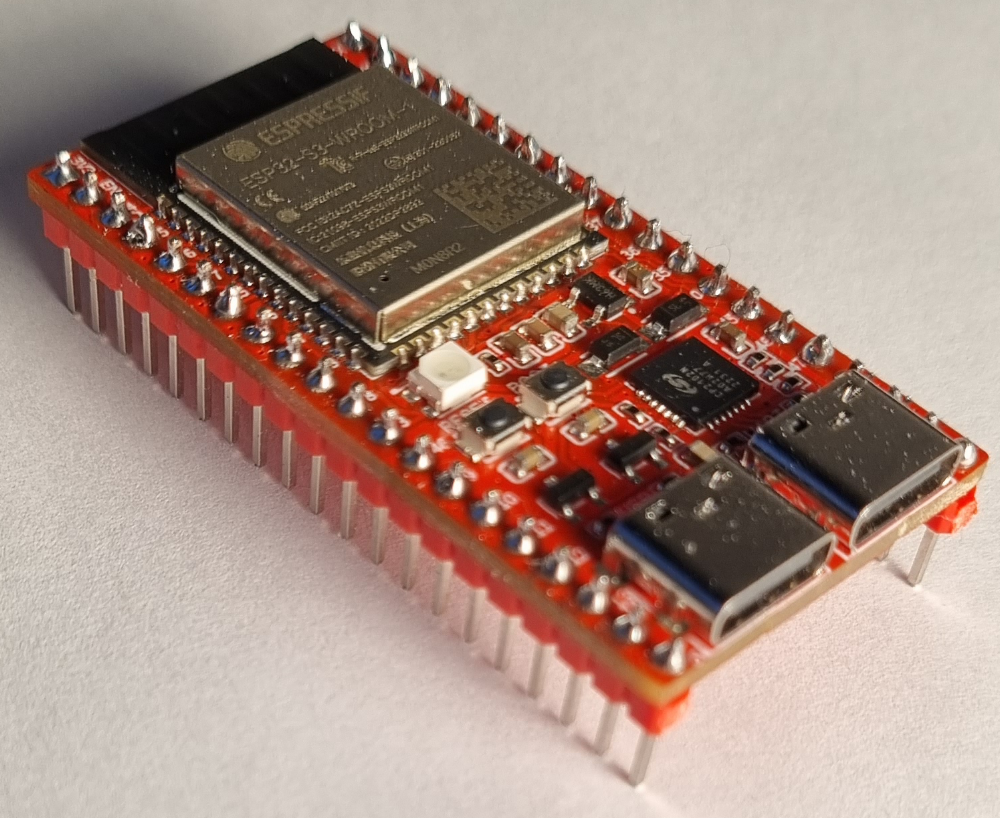 RedPill ESP32-S3 with pins